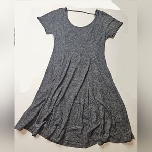 Short sleeve gray dress - size xs-s